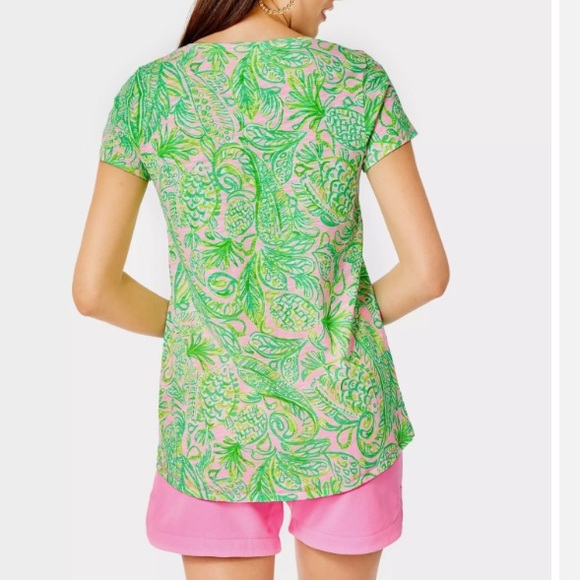 Lilly Pulitzer Etta Scoopneck Top - Picture 2 of 8